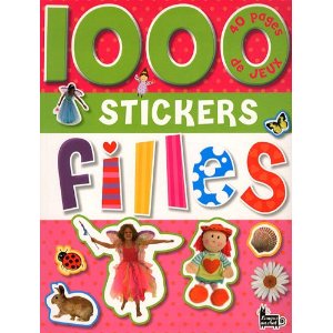 1000 stickers filles : 40 pages de jeux
