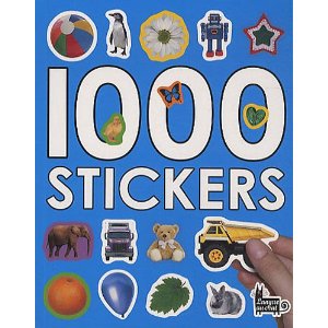 1000 stickers (fond bleu) 