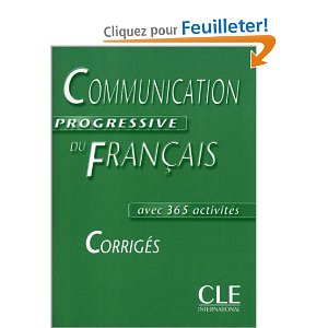 Communication progressive du français, Niveau intermédiaire : Corrigés o)