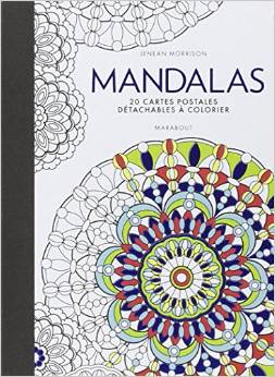 Mandalas - 20 cartes postales à colorier