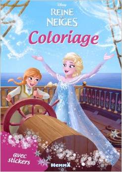 Disney - La Reine des Neiges - Coloriage avec stickers (Gouvernail) 
